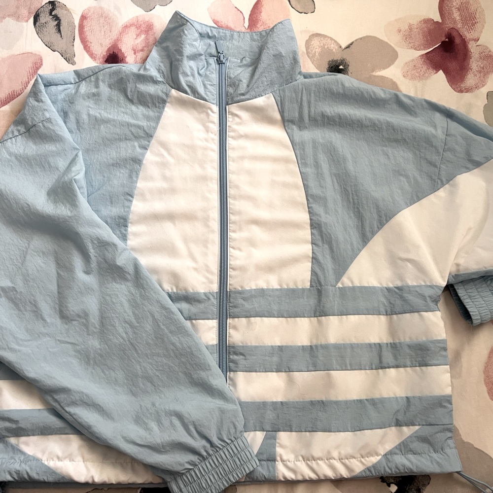 ADIDAS ORIGINAL WOMENS TRACK JACKET  LARGE LOGO